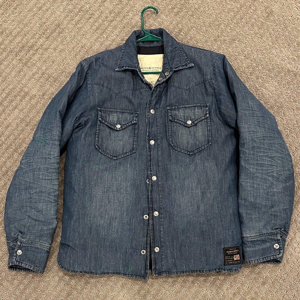 Denim & Supply Ralph Lauren Down Filled Work Shirt Jacket.
